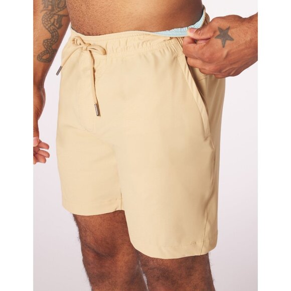 Glyder Court Athletic Short 7.5" Tan Color Men's Size L (34) - Picture 12 of 12